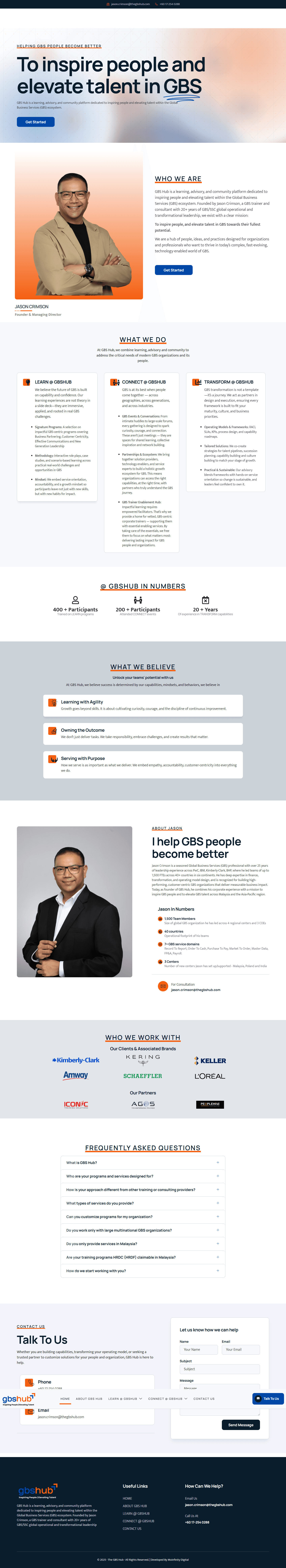 Screenshot of The GBS Hub